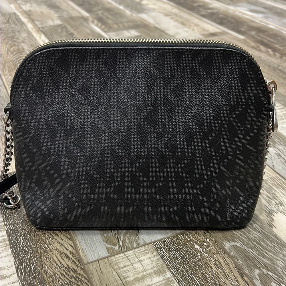 Michael Kors Black Crossbody Bag with Signature Monogram